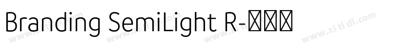 Branding SemiLight R字体转换